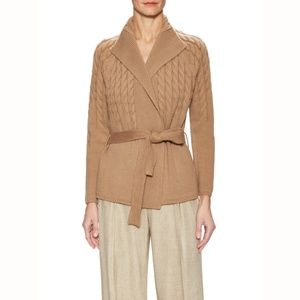 Cashmere Cable Knit Belted Cardigan, Lafayette 148